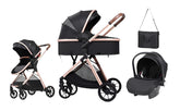 Kidilo Stroller Carry Cot and Car Seat MDL(V5+C)
